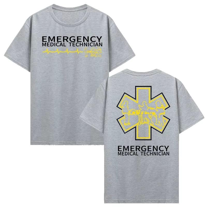 Summer Fashion Cotton Tshirt Unisexs Clothing Casual Tshirt Proud Paramedic EMT Emergency Medical Technician Medic Rescue T Shirt