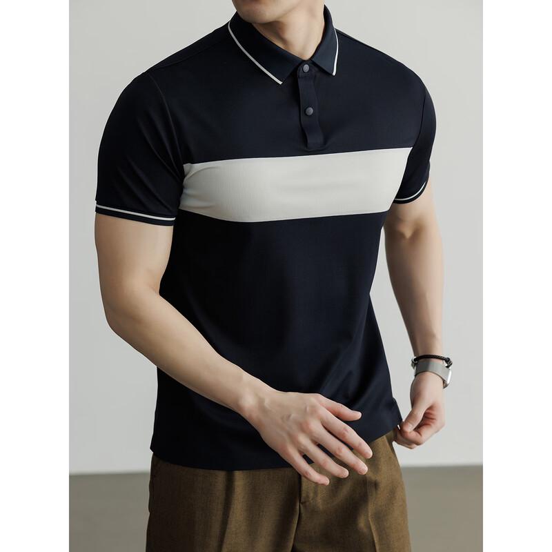 Hengyuanxiang Men's Ice Silk Polo Shirt