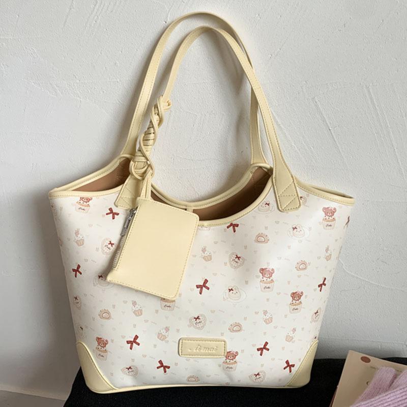 

Tote bag women s large-capacity new autumn and winter versatile casual shoulder mother and child bag high-end commuter bag жёлтый