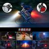 USB Rechargeable Bicycle Headlight and Taillight with 9 Super Bright Lighting IP65 Ideal for Commuters and Schoolchildren LEDs, 8+7 Modes, Waterproof,