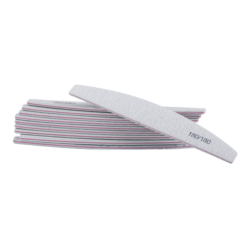 Pilnik Do Paznokci Łódka Zebra 180/180 Mollylac Pakiet 10Szt