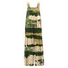 Womens Casual Overalls Jumpsuits Adjustable Straps Sleeveless Print Comfy Rompers With Pocket