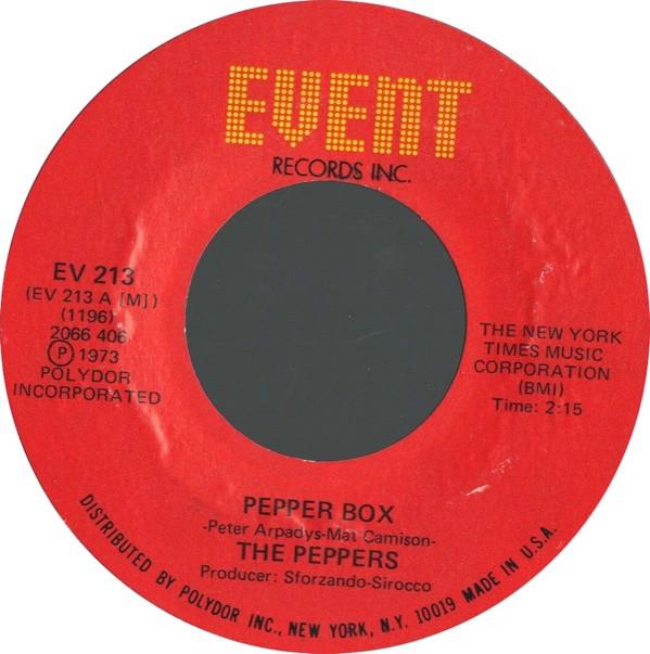 

7inch Record PEPPERS - Pepper Box / Pinch Of Salt EV213 Event Records I 1974 US Dance & Electronica Used