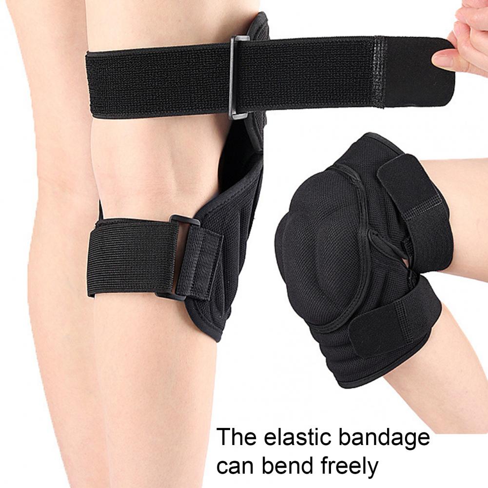 1Pc Cycling Knee Pad Adjustable Anti-Collision EVA Sports Volleyball Football Roller Skating Knee Brace Protector Guard