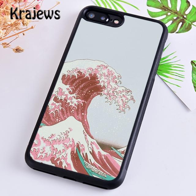 Krajews Cartoon Cute Stylish Waves Phone Case For iPhone 17 Air 16 15 14 plus 11 12 13 pro max Plus coque Shell Fundas