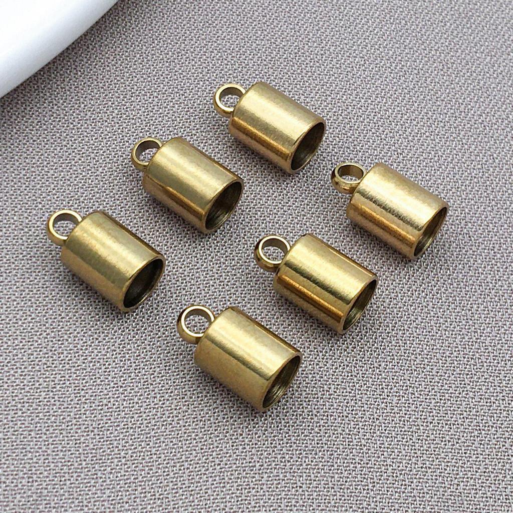 Stainless Steel Gold Chain Clasp Leather Connector for DIY Bracelet/Necklace Jewelry