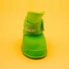 4 Pièces Bottes de Pluie pour Chien Imperméables Chaussures pour Chiot Bottillons en Silicone avec Sangle Réglable Semelles Antidérapantes Chaussures d'Extérieur pour Animaux de Compagnie