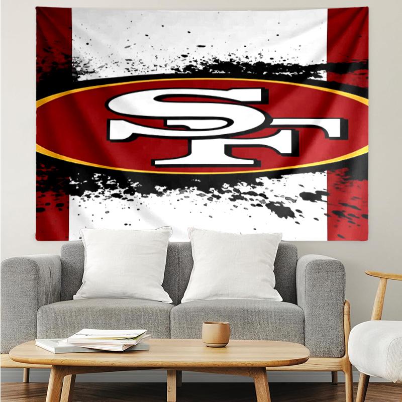 Vintage 49ers Football Quick-Dry Tapestry Hanging for Bedroom,Livingroom, Playroom,Decor Art Room Wall Tapestry Holiday and Birthday Gifts