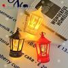 Weihnachts-LED-Windlaterne Kerzenlampe - Retro Tragbare Dekoration Ornament