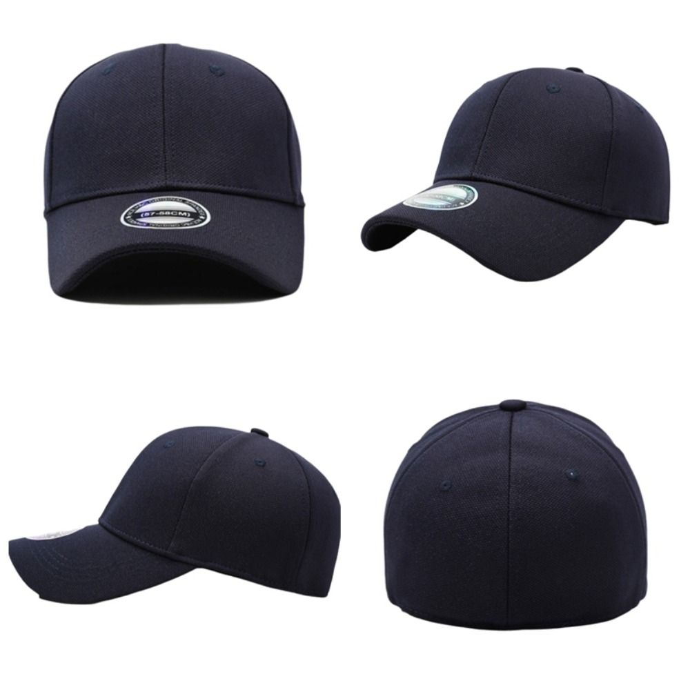 Solid Color Baseball Caps Adjustable Sports Cap High Quality Sun Hats  Men Women