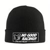 Pc No Good Racing Beanie Hats Text Knit Hat Outdoor Thermal Elastic Adult Caps Winter Design YK Cool Bonnet Hats Birthday Pres