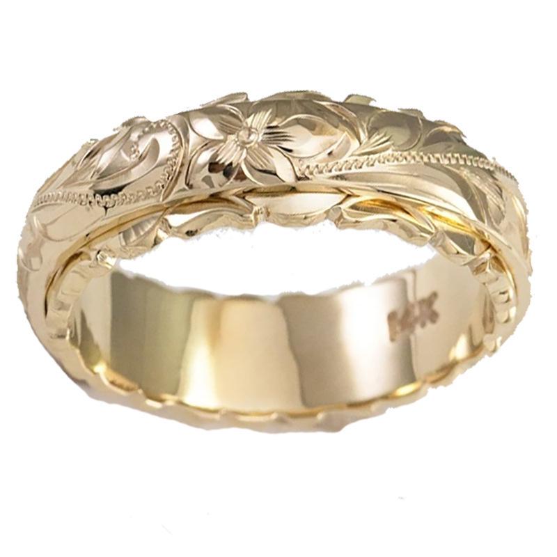 Grenzüberschreitender gravierter Rosenblütenring: Europäisches & Amerikanisches Hochzeitsjubiläumsgeschenk für Frauen