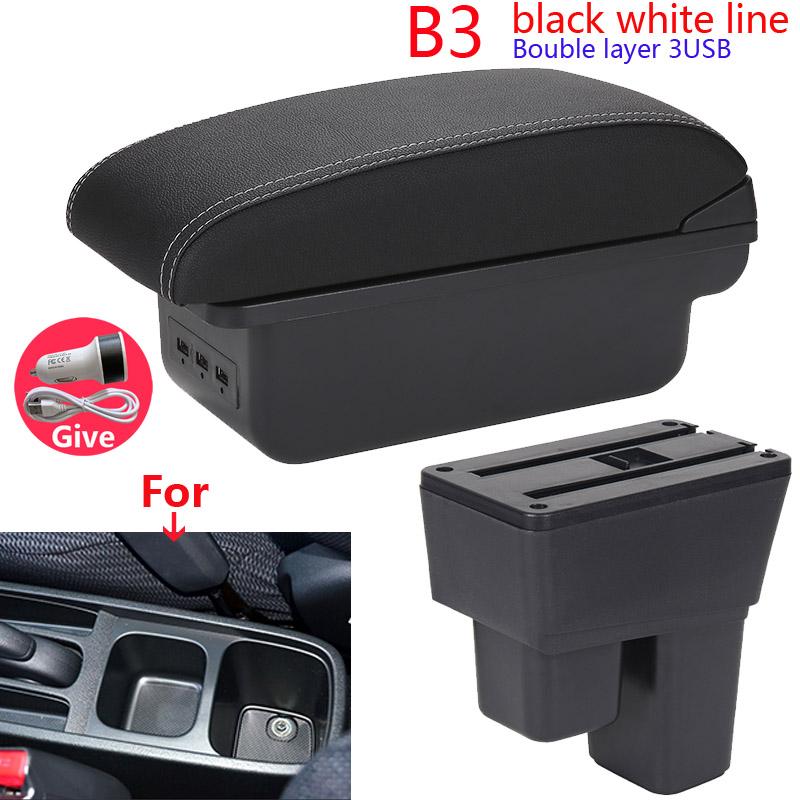 Για Honda Jazz Armrest For Honda Fit Jazz 2 Car Armrest Box 2008 2009 2010 2011 2012 2013 Arm Storage Box car Accessories