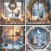 Winter Printed Cross Stitch Kit DIY 11CT Embroidery Craft Set Home Decoration