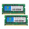 8GB 8GB X 2 16GB DDR3 10600S CL9 RAM for PC3-10600 DDR3-1333MHz Modules, 204-pin SO-DIMM Laptops.