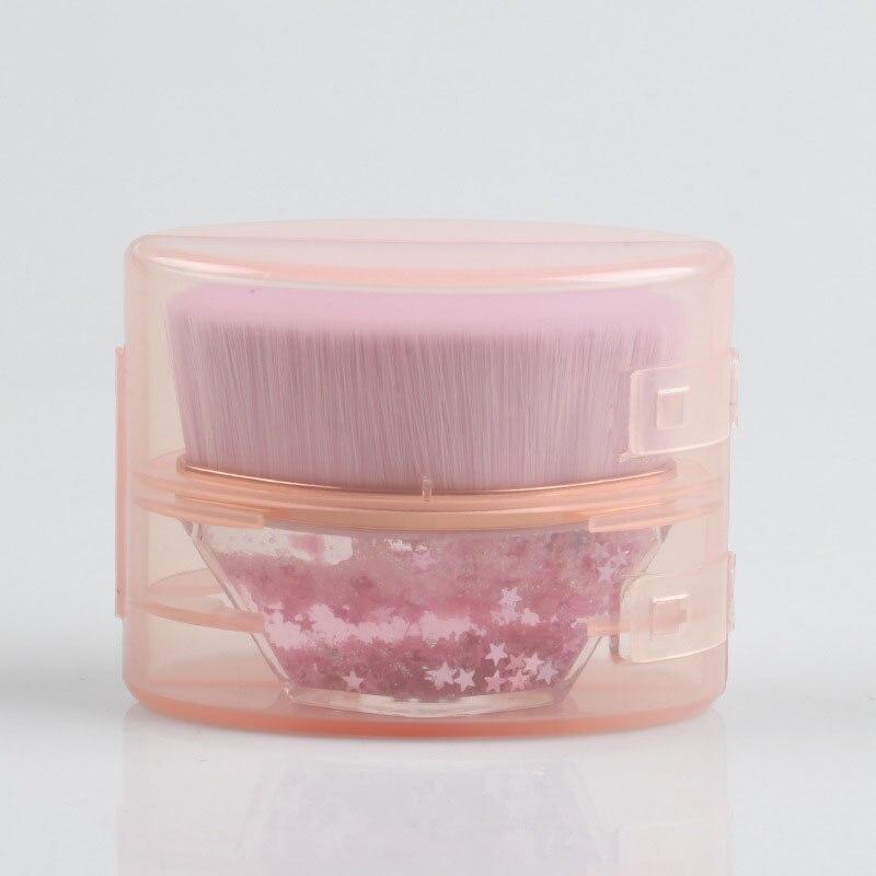 1pcs New Chubby Pier Foundation Brush Makeup Brush Flat Cream Make Up Brushes Professional Cosmetic Makeup фиолетовый