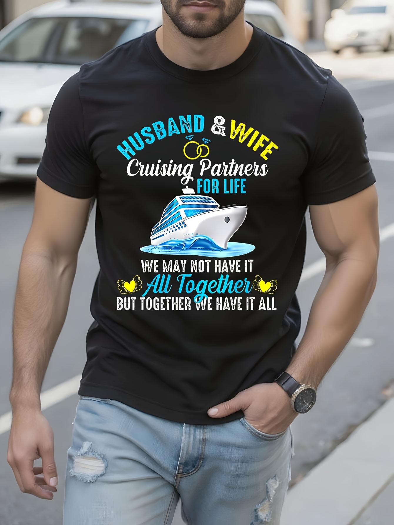 Cruise Trip Tshirt Husband Wife Matching Maritime Graphic... XXL