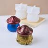 Mushroom House Resin Jar Silicone Molds with Lid Silicone Candle Holder Silicone Molds for Jewelry Jar Handmade Craft