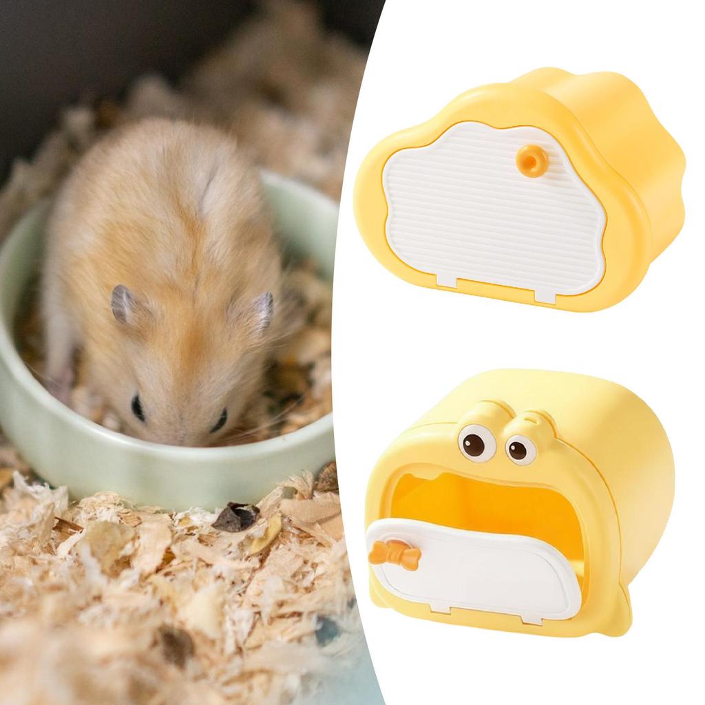 Hamster Hideout Mini Hut with Wide Entrance Sleeping Den Cage Accessory for Hamster Habitat and Enrichment