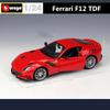 Bburago 1:24 Ferrari F12 TDF Alloy Sports Car Model Diecasts Metal Toy Racing Vehicles Car Model Simulation Collection Kids Gift