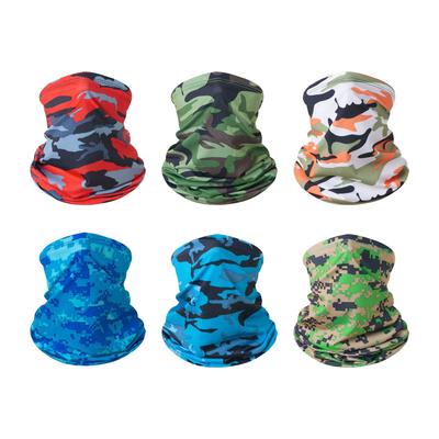 Summer Sunshade Cycling Mask Outdoor Fishing Anti-ultraviolet Camouflage Print Headscarf Sunscreen Neck Scarf