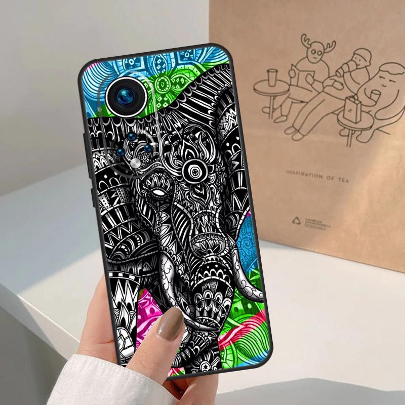 Elephant Floral Tribal For Honor Magic 8 Pro 5 6 7 Lite Case For Honor Win RT 200 400 50 70 90 X8b X9a X9b X9c X9d