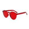 1Pcs Motorcycle Fashion Round Candy Lens Frameless Sunglasses Women/men Jelly Color Frameless Sun Glasses Female Uv400 Eyewear