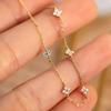 Fashion Four-leaf Flower Zircon Bracelet Women's New Light Luxury Niche Design Jewelry