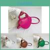 Chic Heart-shaped Crossbody Bag Trendy Street Style Pu Leather Handbag For Women