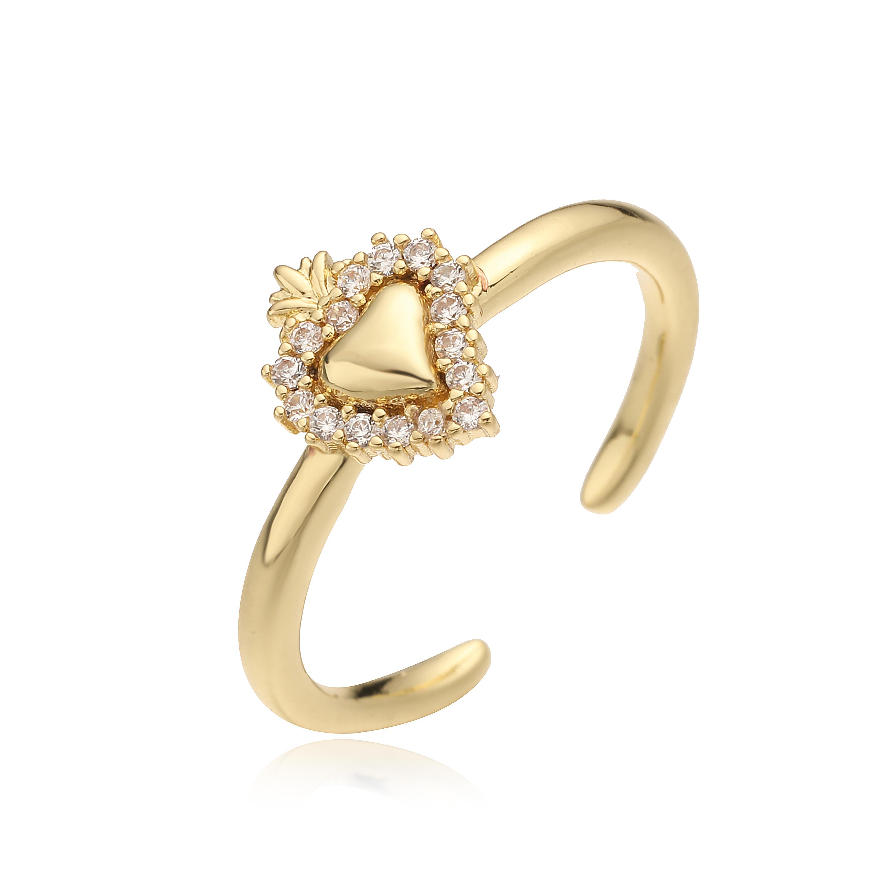 

HE Heart-Shaped Crown Stackable Ring Stud Earrings Suitable for Women to Wear Sparkling Engagement Jewellery Other