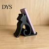 Mobile Phone Holder Cute Cat Stand, Curled Tail Kitty Desk for Cell Wood Style Stand Tablet, 3D Printed Universal Office Bedroom, Gift Lovers
