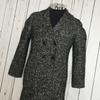 USED/Made In Japan COMME CA DU MODE Long Wool Coat 9 Women M Dark Gray Cupro Lining