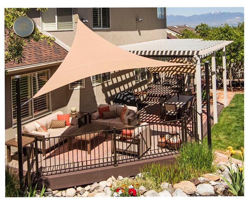 Thickened Polyester Oxford Shade Sail: Waterproof UV Protection Canopy for Courtyards & Pools