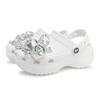 Crocs Classic Platform Clog EVA Retro Fashion Sweet and Simple Hole Shoes Women's White