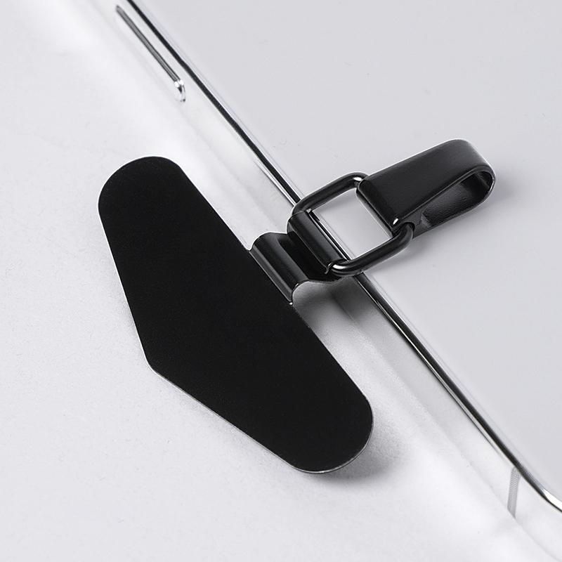 Phone Tether Tab Triangle Metal Patch Pad for Phone Lanyard Strap