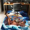 Tappeto con Motivo One Piece, Tappetino da Interno/Esterno, per Picnic, Sala Giochi, Camera da Letto, Ufficio, Soggiorno, Tappeto Arredamento Casa, Regalo di Compleanno