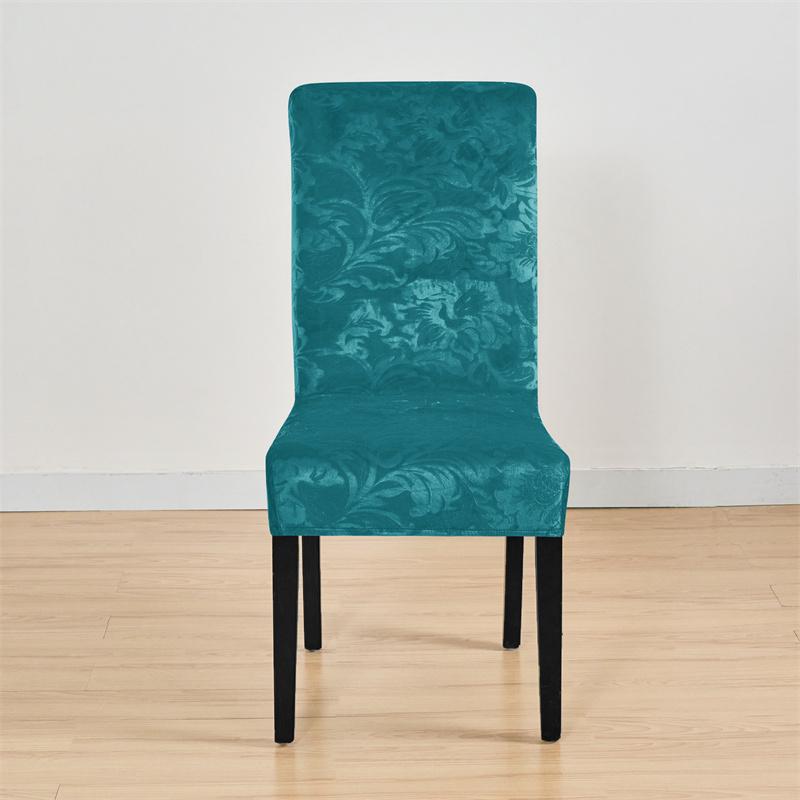1 Stück Jacquard Esszimmerstuhlbezug Stretch Einfarbig Stuhlsitz Überzug Staubdichter Sitzbezug für Bankett Restaurant el
