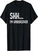 Funny Undercover Cop Easy Costume  T-Shirt