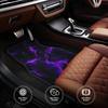 4pcs Purple Lightning Pattern Car Mats - Polyester Material, Suitable for Sedans and SUVs, Stylish Interior Accessories, Gift