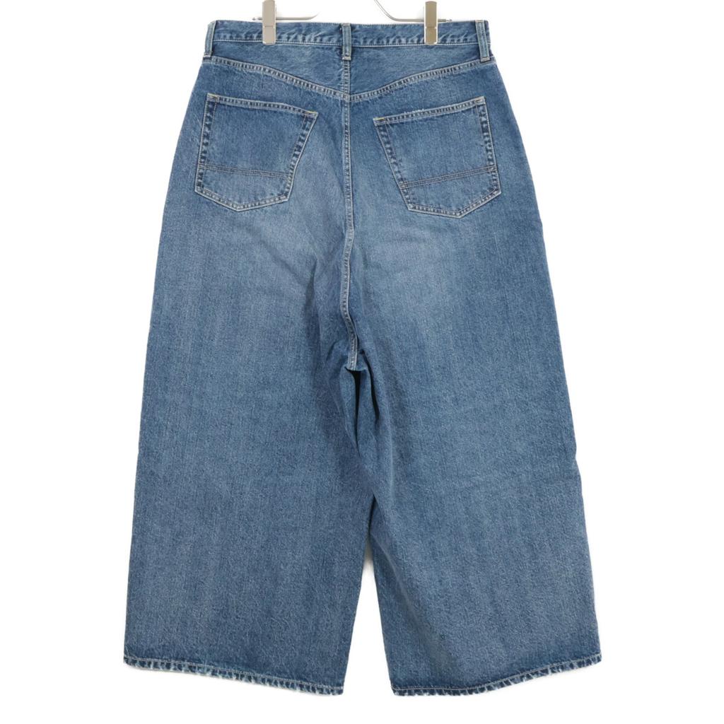 RhodolirioN QT1040 Indigo 5 Pockets Sarrouel Pants Bargain Denim Pants Bottoms 1 blueUsed