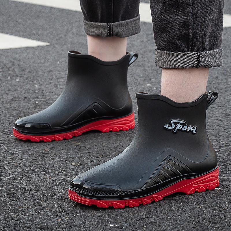 Korean Style Men's Waterproof Non-Slip Fashion Rain Boots