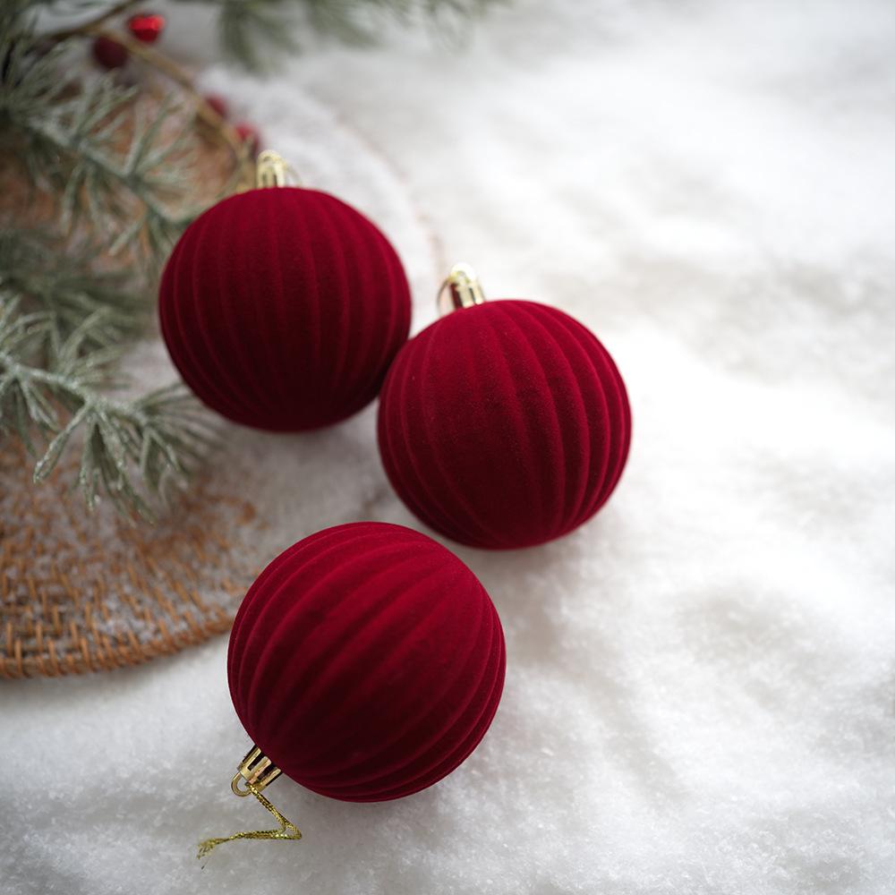 Christmas Tree Ornament Set: Nine Painted Macaron Candy Color Irregular Balls