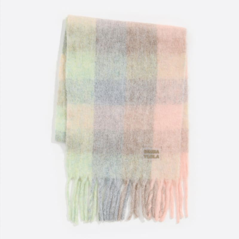 

BIMBA Y LOLA [24FW] BIMBA Y LOLA Pastel Color Multi Check Muffler B246AII010PKF Pink_FREE