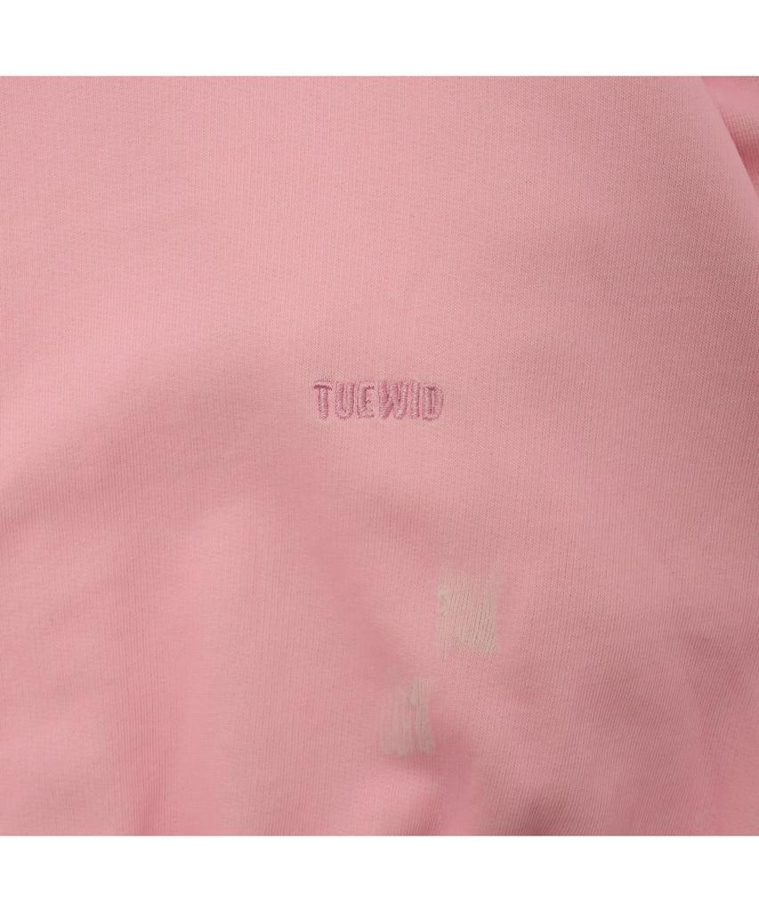 Tuewid Classic Embroidery Set Up Zip Up In Blush Pink