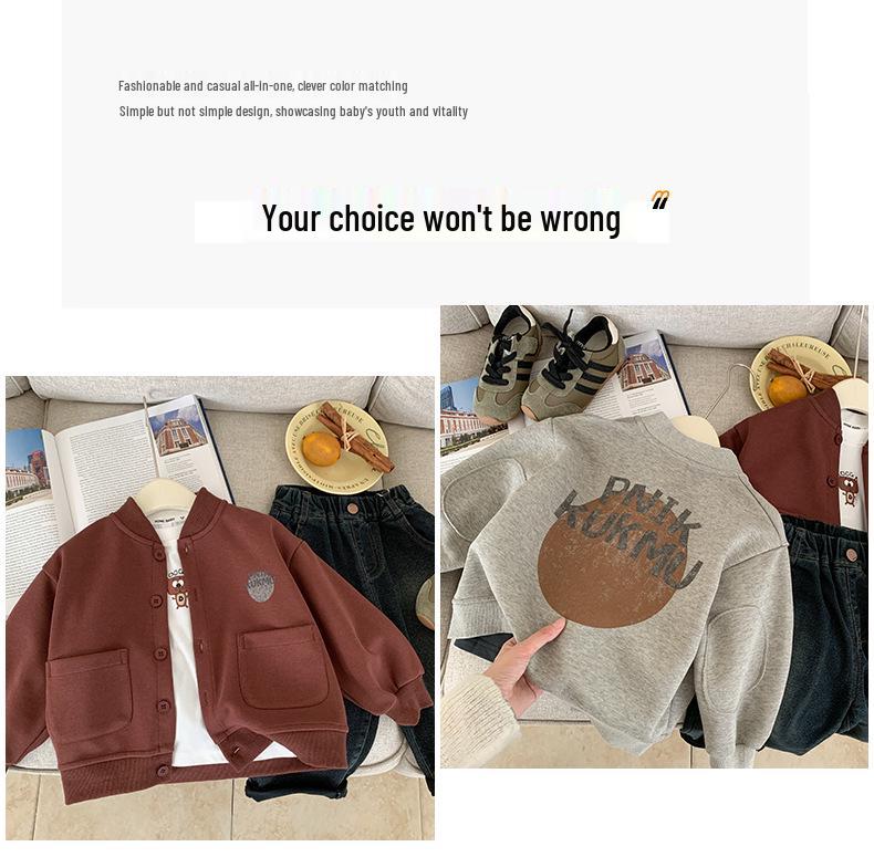 Jungen Herbst Baseballjacke - Stilvolle Frühling & Herbst Oberbekleidung für Kinder, Frühherbst Oberteil