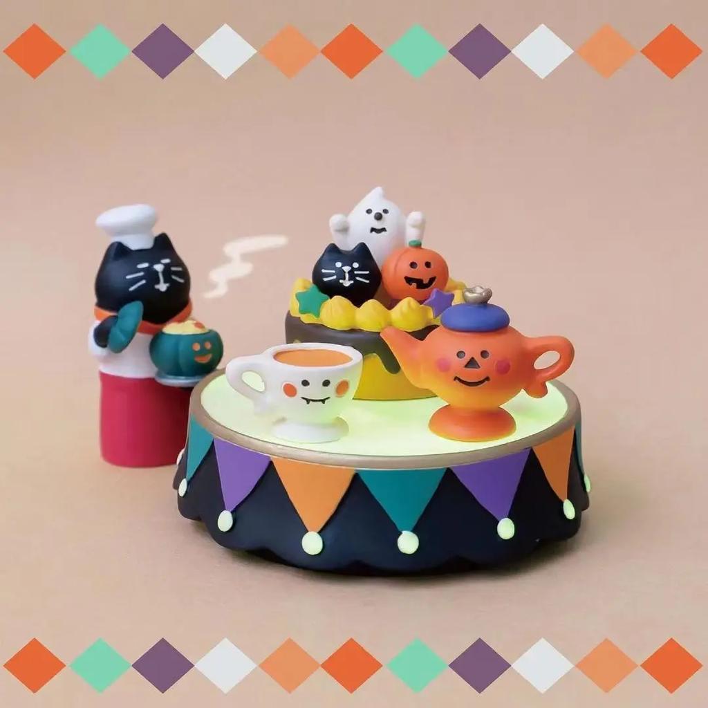 New!Japan Zakka 2025 Halloween Japan Decor Bookshelf Decoration Collectible Home Decor Resin Craft Ornaments Scene Decoration