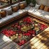 Floral Area Rug Washable Non Slip Living Room Carpet Modern Abstract Home Decor Indoor Outdoor Mat Farmhouse Entryway Doormat