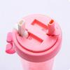 Creative Simple Double Drinking Cup Double Straw Couple Water Mug Dual Purpose Kettle Student Net Red Lovers Bottle Outdoor Cups