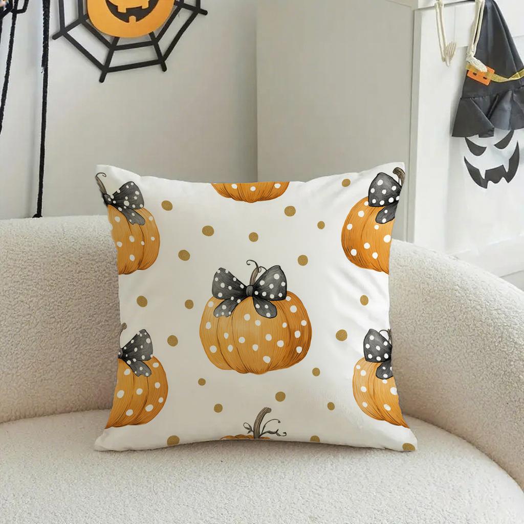 1pcs Pumpkin-Printed Pillowcases for Autumn VibesSuitable for sofa car bedroom decorative cushion cover pillow cover