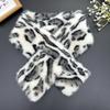Imitation Mink Fur Scarf Men's and Women's Winter Thickened Warm Scarf Soft Plush Solid Color Simple Scarf